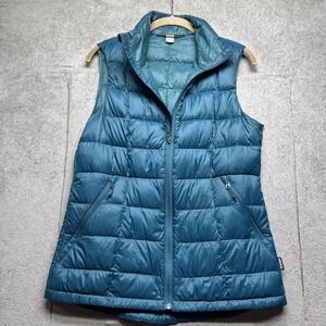 REI Co-op Blue Down Puffer Vest Men's‎ Small Lightweight Outdoor Hiking